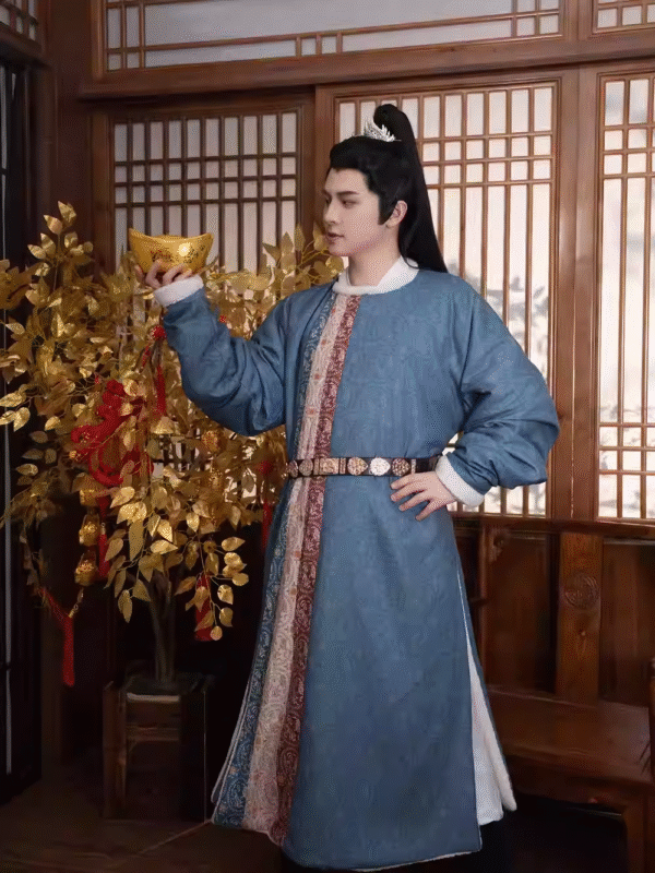 Guanshanyue's velvet and thickened men's Hanfu