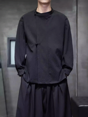 men's new Chinese style diamond embossed round collar Tang suit jacket